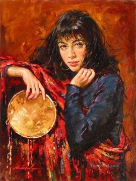 Women Painting - Pretty Woman AA 08 Impressionist